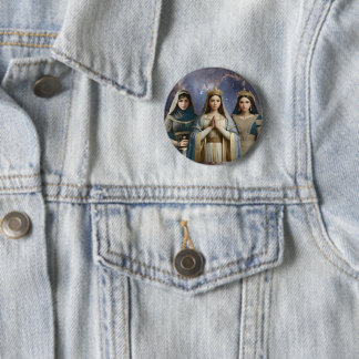 Pin de botón de Judith, Esther y la Santísima Virg
