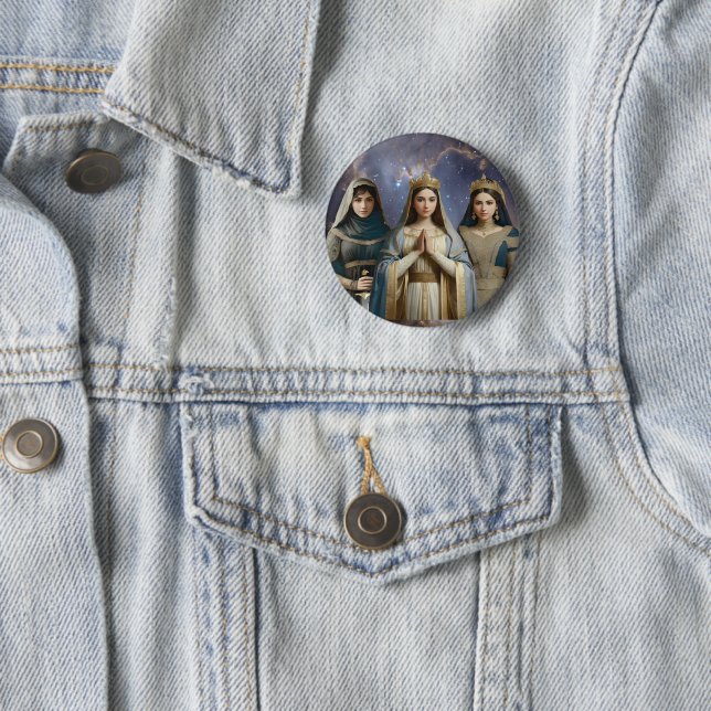Pin de botón de Judith, Esther y la Santísima Virg (In situ)
