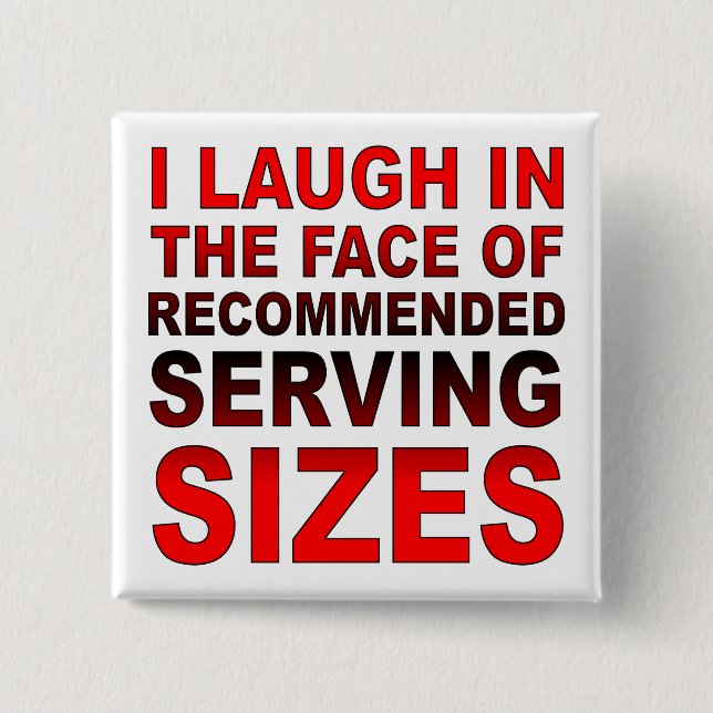 Pin de insignia de botón divertida con tamaños de  (Anverso)