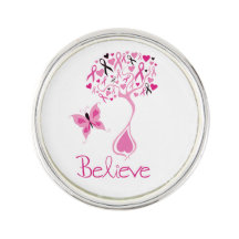 Pin de sensibilización sobre el cáncer de mama