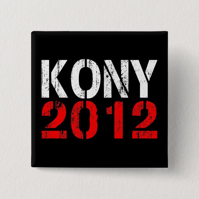 Pin del botón de KONY 2012 (Anverso)