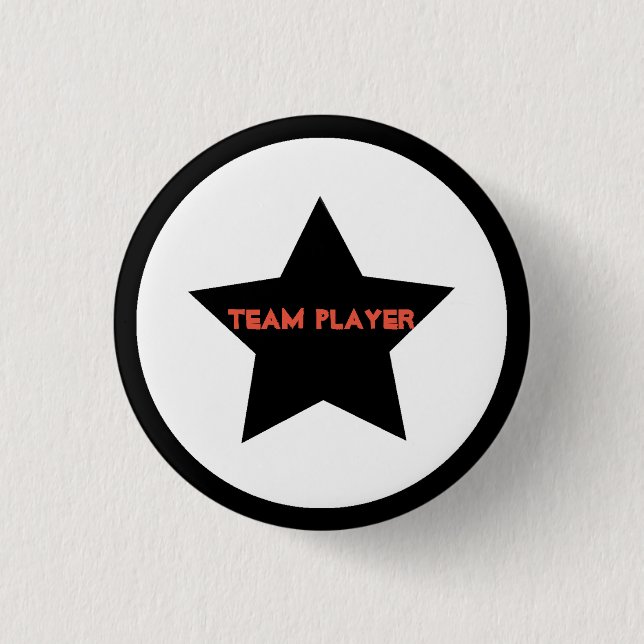 Pin del botón de la estrella del jugador de equipo (Anverso)