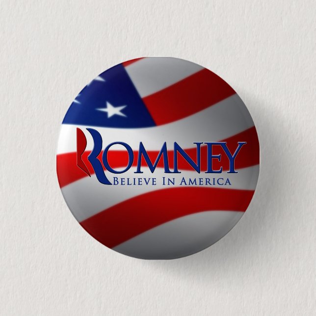 Pin del botón de Mitt Romney (Anverso)