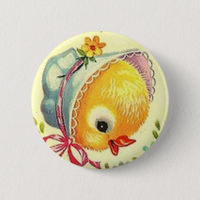 Pin del botón de Pascua del polluelo del bebé del (Anverso)