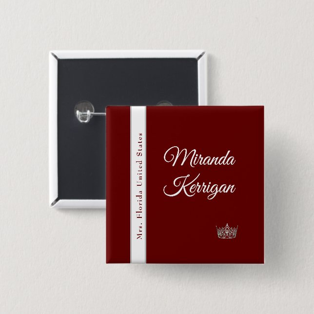 Pin del botón de saltos del concurso | Crown de fo (Anverso y reverso)