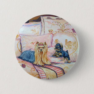 Pin del botón de Yorkshire Terrier