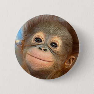 PIN DEL BOTÓN DEL ORANGUTÁN DEL BEBÉ