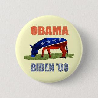 Pin Democratic del botón de Obama Biden '08