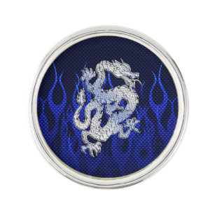 Pin El dragón en cromo tiene gusto de estilos azules