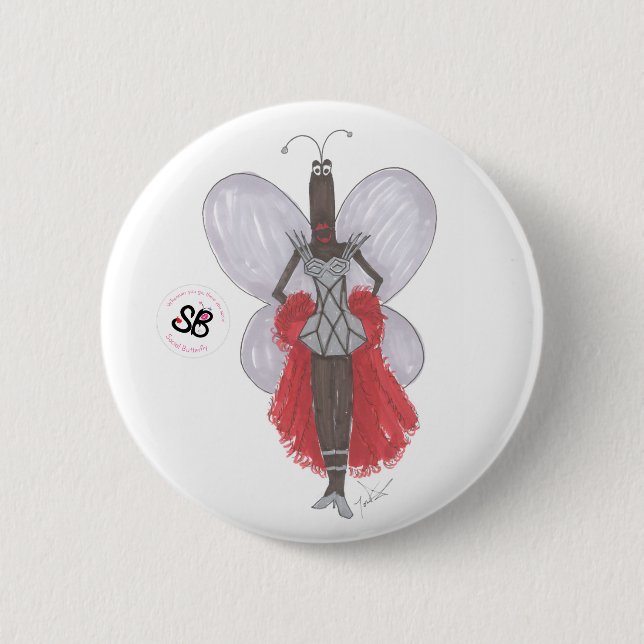 Pin geométrico del botón de la moda de la pseudo (Anverso)