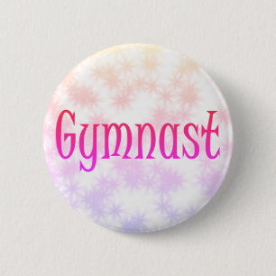 Pin Gymnast - botón Gimnasia Chica