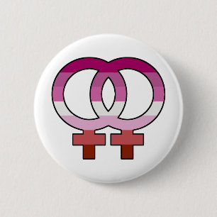 Pin lesbiano del botón del símbolo de Venus de l