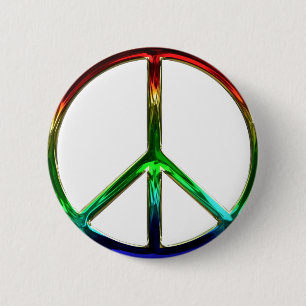 Pin maravilloso del botón del signo de la paz