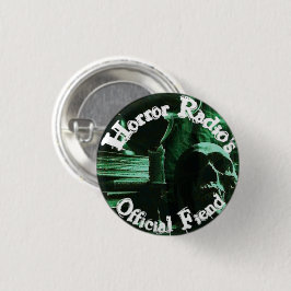 Pin Oficial de Horror Radio Fiend Botón Verde