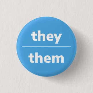 Pin Pronoun, Botón De 1¼ Pulgada