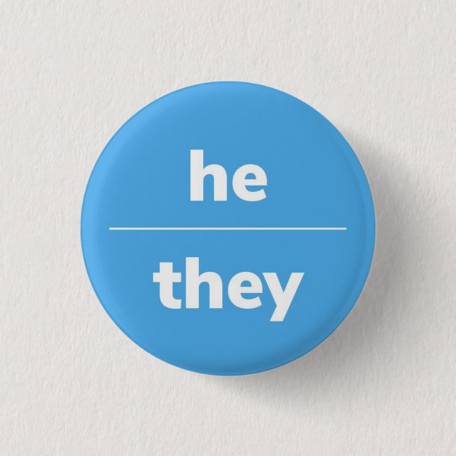 Pin Pronoun, botón de 1¼ pulgadas (Anverso)
