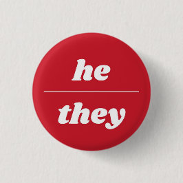 Pin Pronoun, botón de 1¼ pulgadas