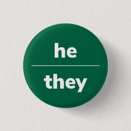 Pin Pronoun, botón de 1¼ pulgadas