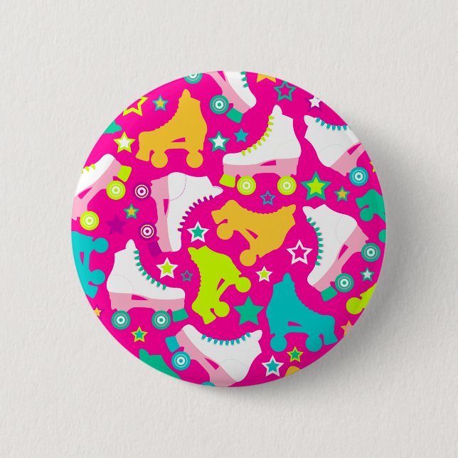 Pin retro del botón de las rosas fuertes de los (Anverso)
