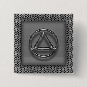 Pin sobrio del botón de la sobriedad de la