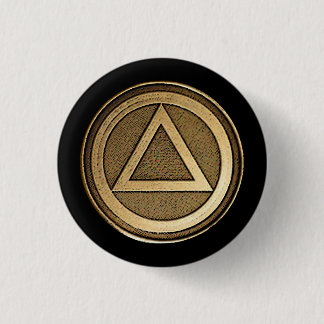 Pin sobrio del botón de la sobriedad de la