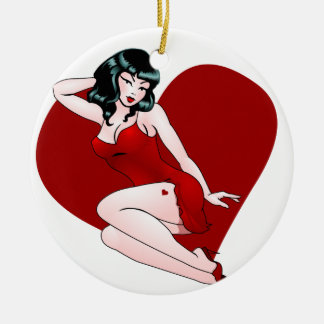 Pin Up Chica Decoración Personalizada Pinup Orname