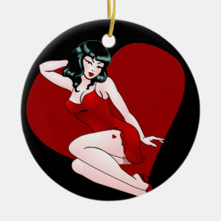 Pin Up Chica Decoración Personalizada Pinup Orname