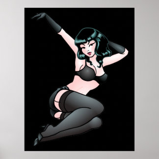 Pin Up Chicas Impresiones Retro 50 Pinup Art Canva