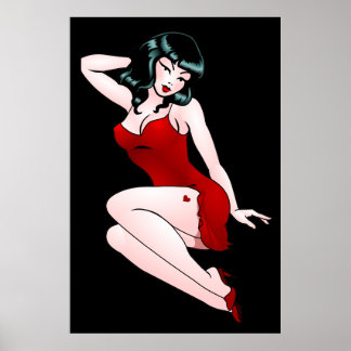 Pin Up Chicas Impresiones Retro 50 Pinup Art Canva