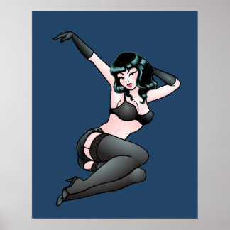 Pin Up Chicas Impresiones Retro 50 Pinup Art Canva