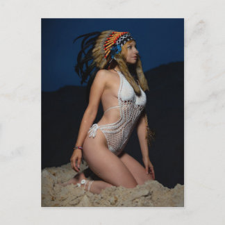¡Pin Up Indian Maiden! postal de foto