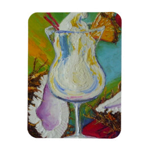 Pina Colada y imán del coco