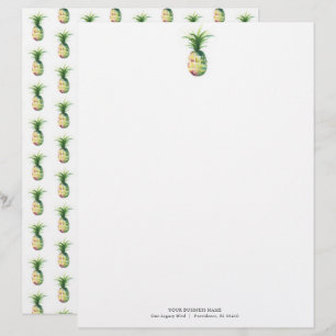 Piña de diseño de membrete de la empresa