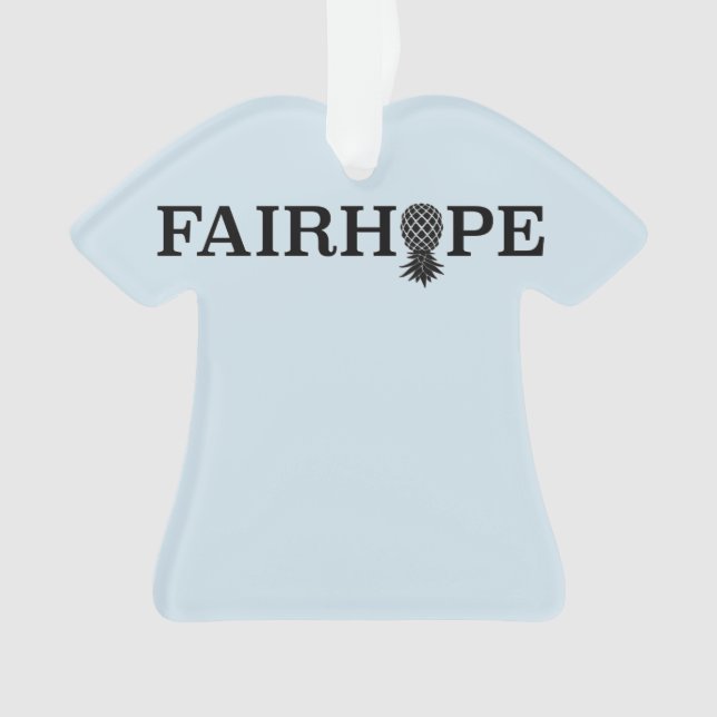 Piña de Fairhope Alabama - Ornamento de Navidad (Anverso)