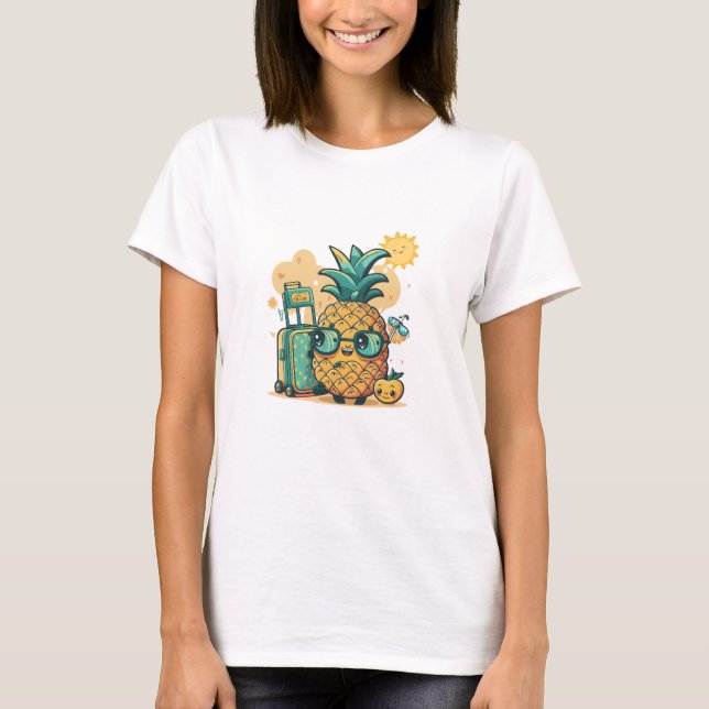 Piña de vacaciones - Camiseta de verano de viaje (Anverso)