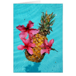 Piña flotante e Hibiscus