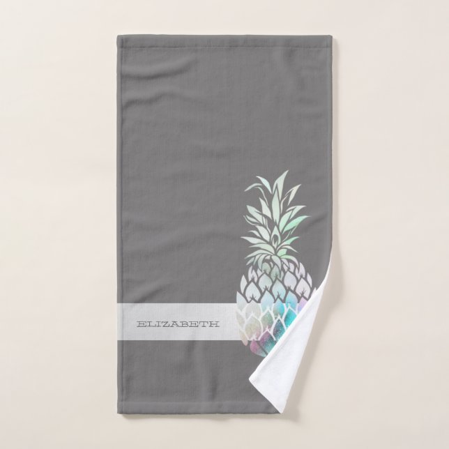 Piña Lindo de Moda, Raya - Personalizado  (Toalla de mano)