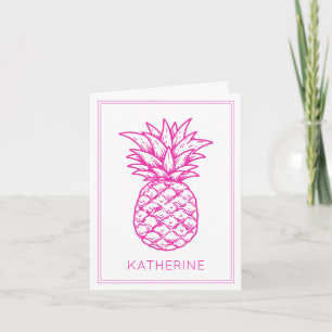Piña rosa tropical perrito personalizada