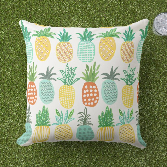 Piña Tropical al aire libre | Almohada (Césped)
