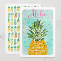 Piña Tropical | Invitación de Fiesta Luau de Veran