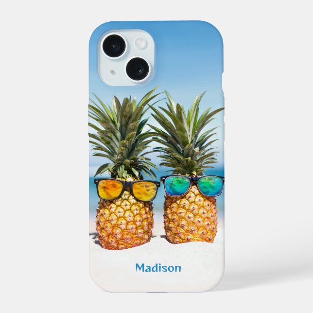 Piñas de Playa con Nombre Personalizado (Reverso )