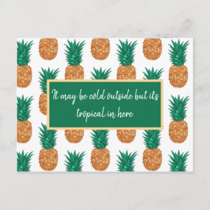 Piñas Tropicales, Invitación de Fiesta Personaliza