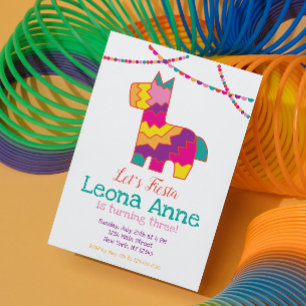 Pinata Fiesta Invitación al cumpleaños Piñata