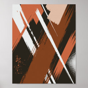 Pincel Abstracto Dinámico Arrojar Arte