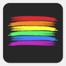 Pincel arcoiris Pegatina LGBT