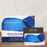 Pincel azul, publicidad de pintador y decorador<br><div class="desc">Pincel azul,  Pintor y Decorador Anuncio Volante por la Tienda de tarjetas de visita.</div>