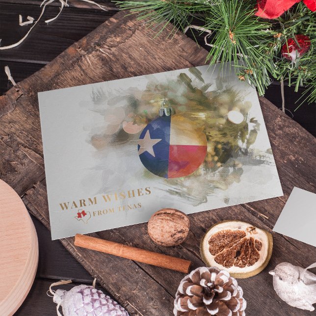 Pincel Bandera Texas Ornamento de Navidad Arte Hol (Subido por el creador)