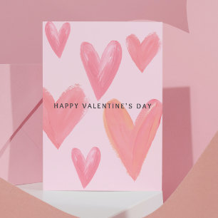 Pincel corazón la postal de San Valentín