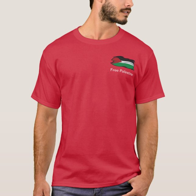 Pincel de bandera palestina - Camisa libre palesti (Anverso)