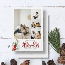 Pincel de Navidad Alegre Holly Jolly Script 5 Foto